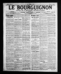 4 vues - Le Bourguignon : journal de la démocratie radicale-socialiste, n° 62, mardi 14 mars 1911 (ouvre la visionneuse)