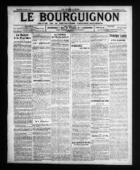 4 vues - Le Bourguignon : journal de la démocratie radicale-socialiste, n° 75, mercredi 29 mars 1911 (ouvre la visionneuse)