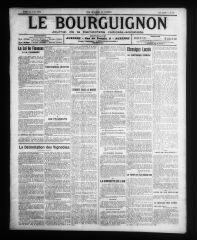 4 vues - Le Bourguignon : journal de la démocratie radicale-socialiste, n° 88, jeudi 13 avril 1911 (ouvre la visionneuse)