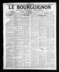 4 vues - Le Bourguignon : journal de la démocratie radicale-socialiste, n° 179, mercredi 2 août 1911 (ouvre la visionneuse)