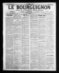 4 vues - Le Bourguignon : journal de la démocratie radicale-socialiste, n° 208, jeudi 7 septembre 1911 (ouvre la visionneuse)