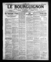 4 vues - Le Bourguignon : journal de la démocratie radicale-socialiste, n° 223, lundi 25 septembre 1911 (ouvre la visionneuse)