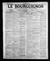4 vues - Le Bourguignon : journal de la démocratie radicale-socialiste, n° 288, lundi 11 décembre 1911 (ouvre la visionneuse)