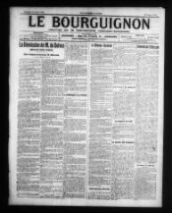 4 vues - Le Bourguignon : journal de la démocratie radicale-socialiste, n° 8, mercredi 10 janvier 1912 (ouvre la visionneuse)