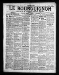 4 vues - Le Bourguignon : journal de la démocratie radicale-socialiste, n° 248, mercredi 23 octobre 1912 (ouvre la visionneuse)
