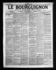 4 vues - Le Bourguignon : journal de la démocratie radicale-socialiste, n° 258, mardi 5 novembre 1912 (ouvre la visionneuse)