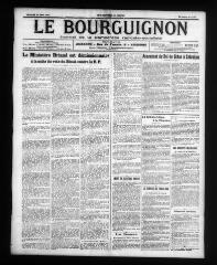 4 vues - Le Bourguignon : journal de la démocratie radicale-socialiste, n° 66, mercredi 19 mars 1913 (ouvre la visionneuse)