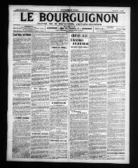 4 vues - Le Bourguignon : journal de la démocratie radicale-socialiste, n° 99, lundi 28 avril 1913 (ouvre la visionneuse)