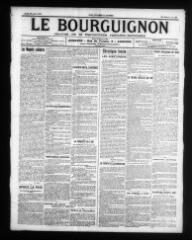 4 vues - Le Bourguignon : journal de la démocratie radicale-socialiste, n° 199, jeudi 28 août 1913 (ouvre la visionneuse)