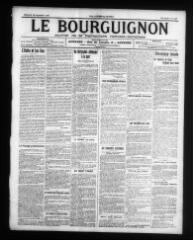 4 vues - Le Bourguignon : journal de la démocratie radicale-socialiste, n° 210, mercredi 10 septembre 1913 (ouvre la visionneuse)