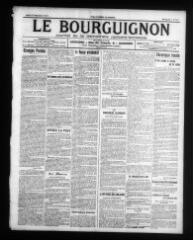 4 vues - Le Bourguignon : journal de la démocratie radicale-socialiste, n° 211, jeudi 11 septembre 1913 (ouvre la visionneuse)