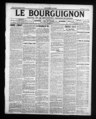 4 vues - Le Bourguignon : journal de la démocratie radicale-socialiste, n° 222, mercredi 24 septembre 1913 (ouvre la visionneuse)