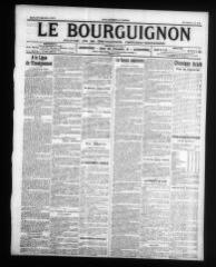 4 vues - Le Bourguignon : journal de la démocratie radicale-socialiste, n° 226, lundi 29 septembre 1913 (ouvre la visionneuse)