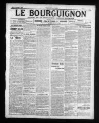 4 vues - Le Bourguignon : journal de la démocratie radicale-socialiste, n° 239, mardi 14 octobre 1913 (ouvre la visionneuse)