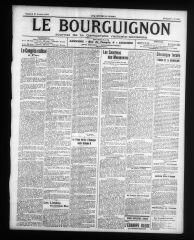 4 vues - Le Bourguignon : journal de la démocratie radicale-socialiste, n° 242, vendredi 17 octobre 1913 (ouvre la visionneuse)