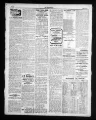 6 vues - Le Bourguignon : journal de la démocratie radicale-socialiste, n° 249, samedi 25 octobre 1913 (ouvre la visionneuse)