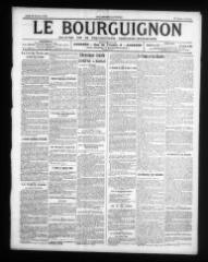 4 vues - Le Bourguignon : journal de la démocratie radicale-socialiste, n° 253, jeudi 30 octobre 1913 (ouvre la visionneuse)