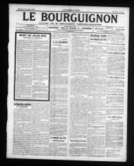 4 vues - Le Bourguignon : journal de la démocratie radicale-socialiste, n° 257, mercredi 5 novembre 1913 (ouvre la visionneuse)