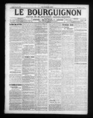 4 vues - Le Bourguignon : journal de la démocratie radicale-socialiste, n° 6, jeudi 8 janvier 1914 (ouvre la visionneuse)