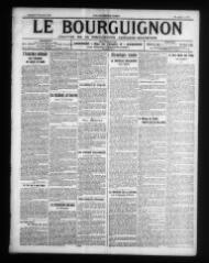 4 vues - Le Bourguignon : journal de la démocratie radicale-socialiste, n° 7, vendredi 9 janvier 1914 (ouvre la visionneuse)