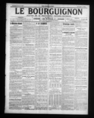 4 vues - Le Bourguignon : journal de la démocratie radicale-socialiste, n° 19, vendredi 23 janvier 1914 (ouvre la visionneuse)