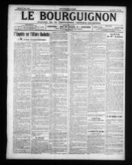 4 vues - Le Bourguignon : journal de la démocratie radicale-socialiste, n° 70, mardi 24 mars 1914 (ouvre la visionneuse)