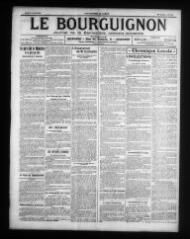 4 vues - Le Bourguignon : journal de la démocratie radicale-socialiste, n° 84, jeudi 9 avril 1914 (ouvre la visionneuse)