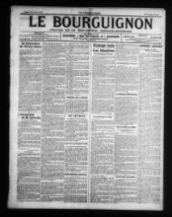 4 vues - Le Bourguignon : journal de la démocratie radicale-socialiste, n° 85, vendredi 10 avril 1914 (ouvre la visionneuse)