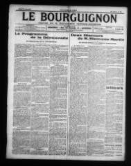 4 vues - Le Bourguignon : journal de la démocratie radicale-socialiste, n° 92, lundi 20 avril 1914 (ouvre la visionneuse)