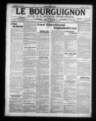 4 vues - Le Bourguignon : journal de la démocratie radicale-socialiste, n° 96, vendredi 24 avril 1914 (ouvre la visionneuse)
