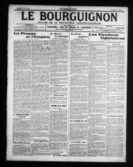 4 vues - Le Bourguignon : journal de la démocratie radicale-socialiste, n° 99, mardi 28 avril 1914 (ouvre la visionneuse)