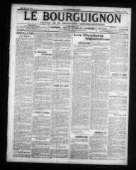 4 vues - Le Bourguignon : journal de la démocratie radicale-socialiste, n° 101, jeudi 30 avril 1914 (ouvre la visionneuse)