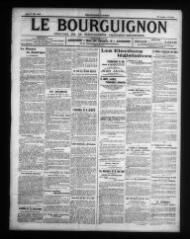 4 vues - Le Bourguignon : journal de la démocratie radicale-socialiste, n° 107, jeudi 7 mai 1914 (ouvre la visionneuse)