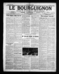 4 vues - Le Bourguignon : journal de la démocratie radicale-socialiste, n° 170, jeudi 23 juillet 1914 (ouvre la visionneuse)