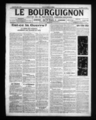 4 vues - Le Bourguignon : journal de la démocratie radicale-socialiste, n° 176, jeudi 30 juillet 1914 (ouvre la visionneuse)