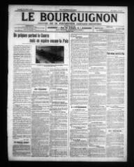 4 vues - Le Bourguignon : journal de la démocratie radicale-socialiste, n° 177, vendredi 31 juillet 1914 (ouvre la visionneuse)