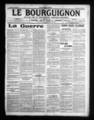 2 vues - Le Bourguignon : journal de la démocratie radicale-socialiste, n° 183, vendredi 7 août 1914 (ouvre la visionneuse)