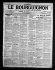 2 vues - Le Bourguignon : journal de la démocratie radicale-socialiste, n° 184, samedi 8 août 1914 (ouvre la visionneuse)