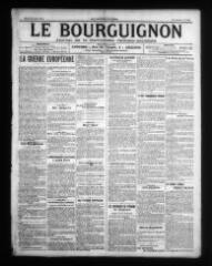 2 vues - Le Bourguignon : journal de la démocratie radicale-socialiste, n° 186, mardi 11 août 1914 (ouvre la visionneuse)