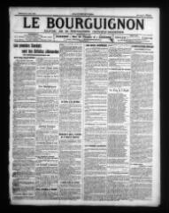 2 vues - Le Bourguignon : journal de la démocratie radicale-socialiste, n° 189, vendredi 14 août 1914 (ouvre la visionneuse)