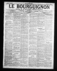 2 vues - Le Bourguignon : journal de la démocratie radicale-socialiste, n° 206, mardi 31 août 1915 (ouvre la visionneuse)
