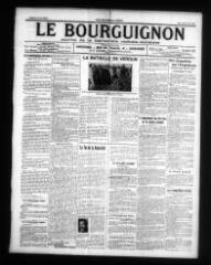 4 vues - Le Bourguignon : journal de la démocratie radicale-socialiste, n° 80, lundi 3 avril 1916 (ouvre la visionneuse)