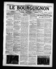 4 vues - Le Bourguignon : journal de la démocratie radicale-socialiste, n° 251, samedi 21 octobre 1916 (ouvre la visionneuse)