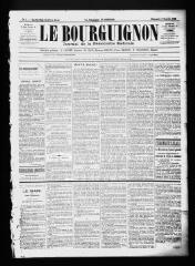 3 vues  - Le Bourguignon : journal de la démocratie radicale, n° 1, dimanche 1er janvier 1899 (ouvre la visionneuse)