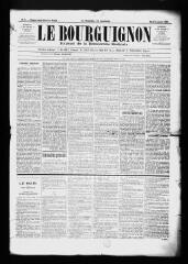 3 vues  - Le Bourguignon : journal de la démocratie radicale, n° 2, mardi 3 janvier 1899 (ouvre la visionneuse)
