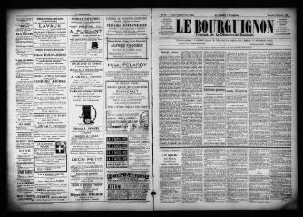 3 vues  - Le Bourguignon : journal de la démocratie radicale, n° 25, dimanche 29 janvier 1899 (ouvre la visionneuse)