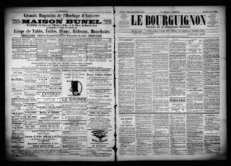 3 vues  - Le Bourguignon : journal de la démocratie radicale, n° 26, mardi 31 janvier 1899 (ouvre la visionneuse)
