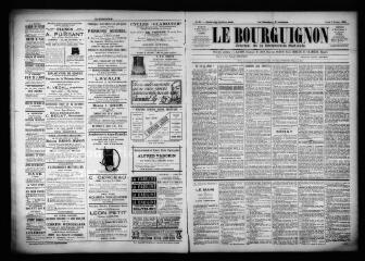 3 vues  - Le Bourguignon : journal de la démocratie radicale, n° 34, jeudi 9 février 1899 (ouvre la visionneuse)