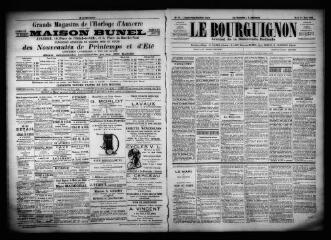 3 vues - Le Bourguignon : journal de la démocratie radicale, n° 68, mardi 21 mars 1899 (ouvre la visionneuse)