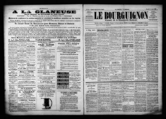 3 vues - Le Bourguignon : journal de la démocratie radicale, n° 78, samedi 1er avril 1899 (ouvre la visionneuse)